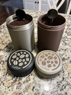 Coffee Storage Canister with Hideaway Scoop
