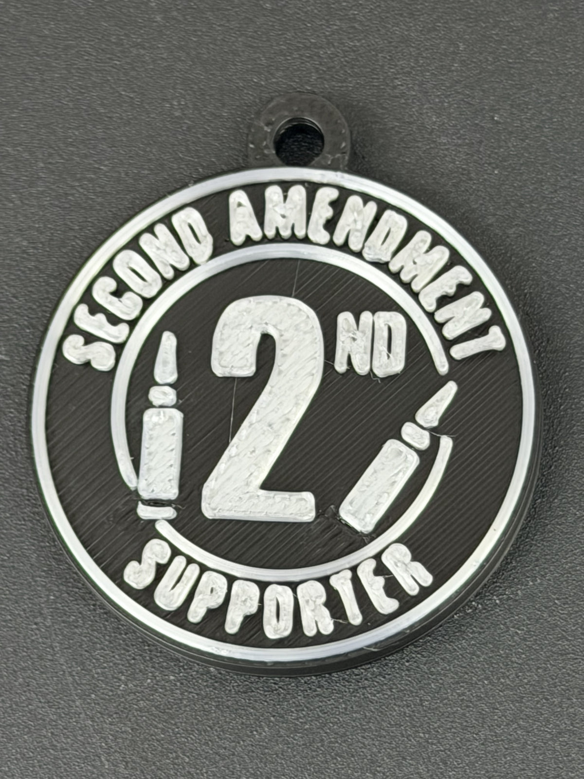 2A Second Amendment Supporter Keychain