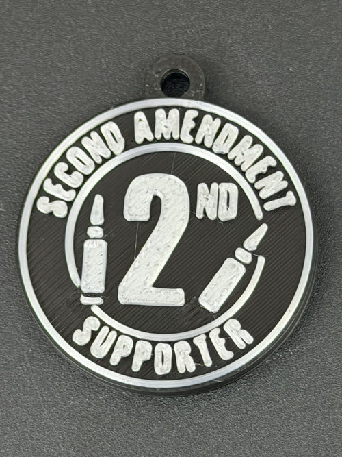 2A Second Amendment Supporter Keychain