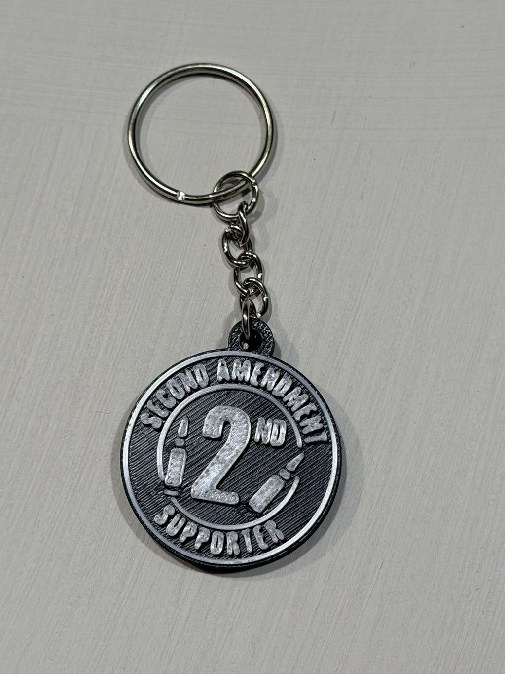 2A Second Amendment Supporter Keychain