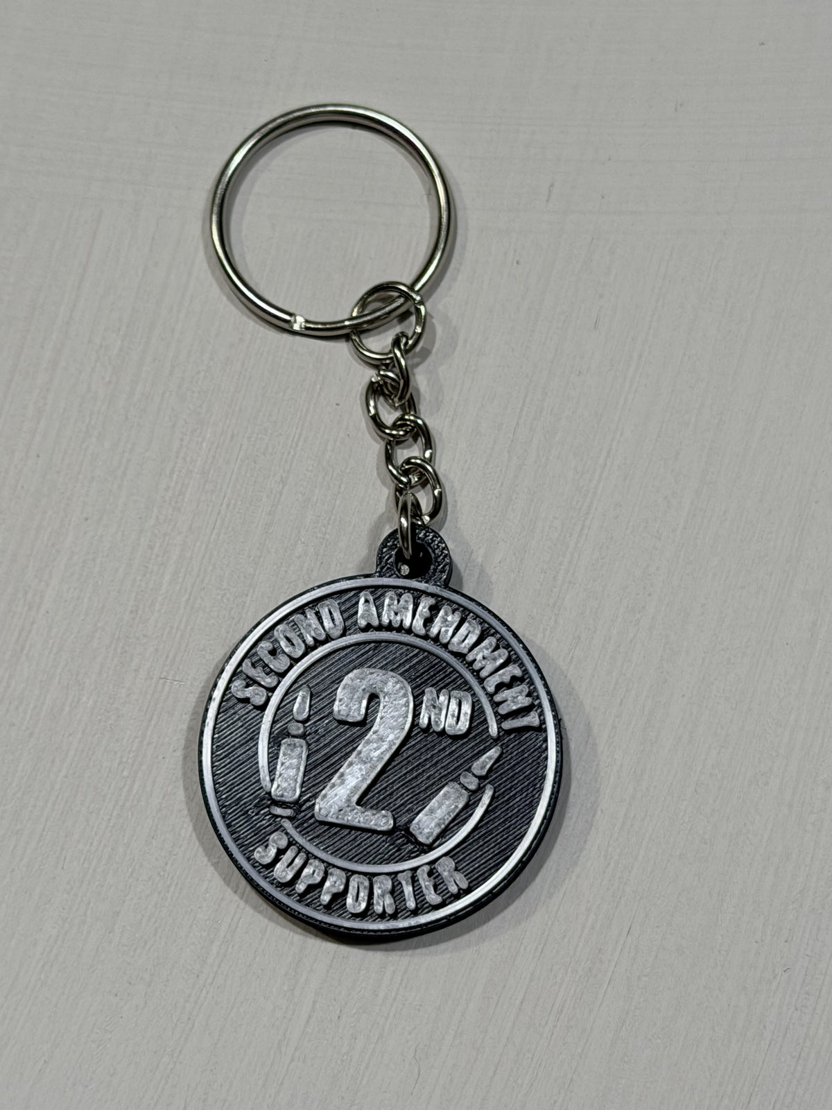 2A Second Amendment Supporter Keychain