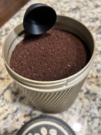 Coffee Storage Canister with Hideaway Scoop