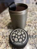 Coffee Storage Canister with Hideaway Scoop