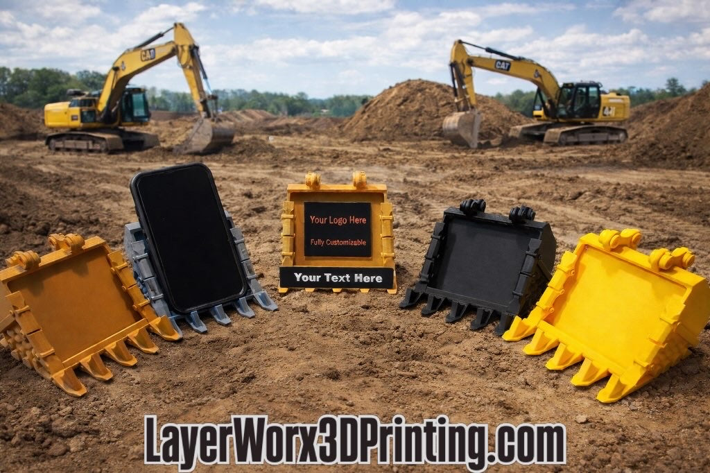 Excavator Bucket Phone Stand