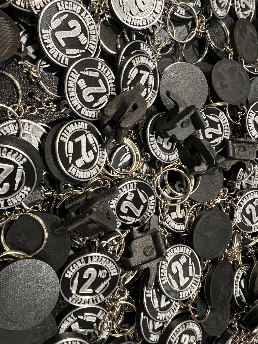 2A Second Amendment Supporter Keychain