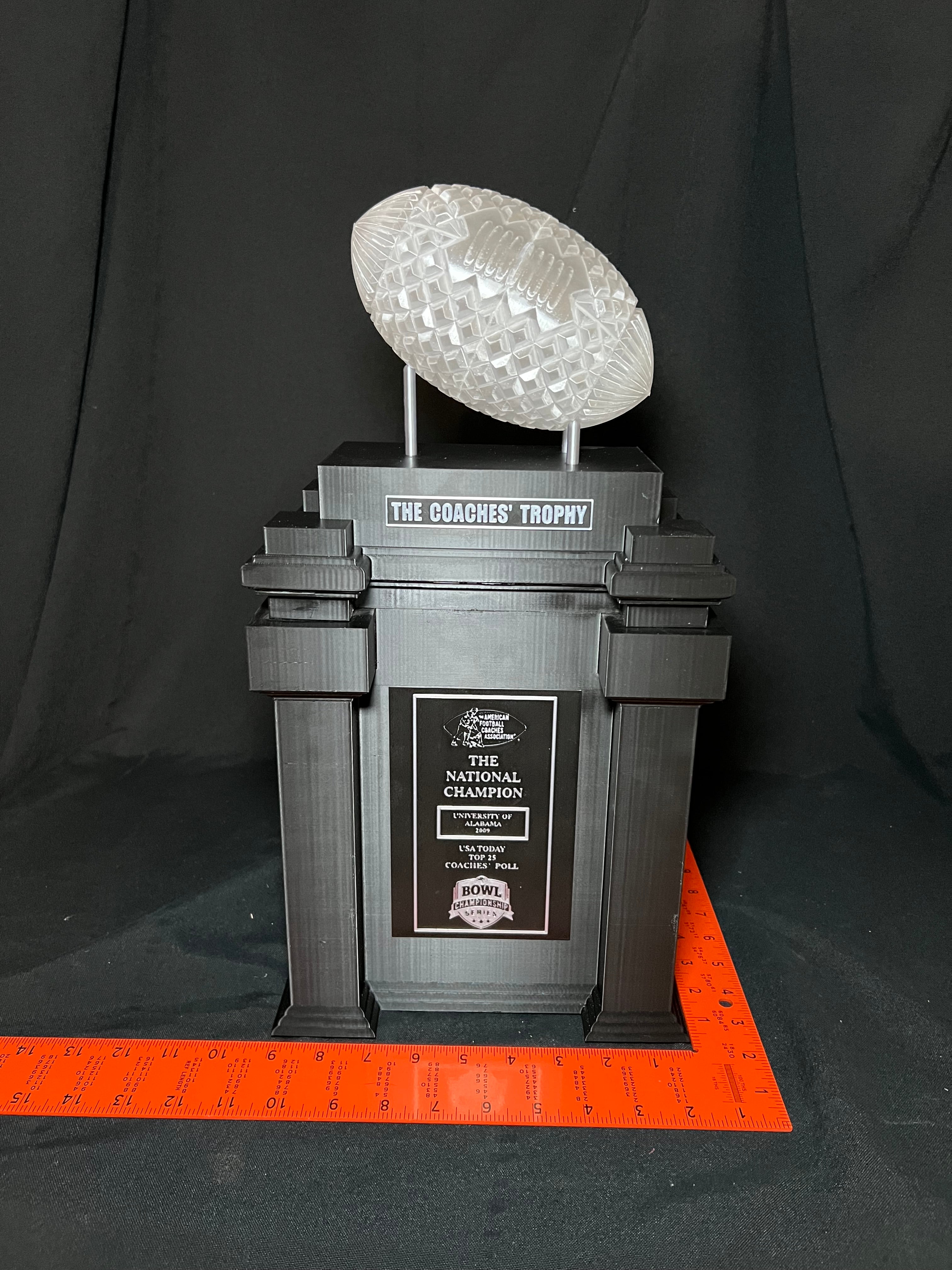 2009 Alabama BCS National Championship Trophy Replica