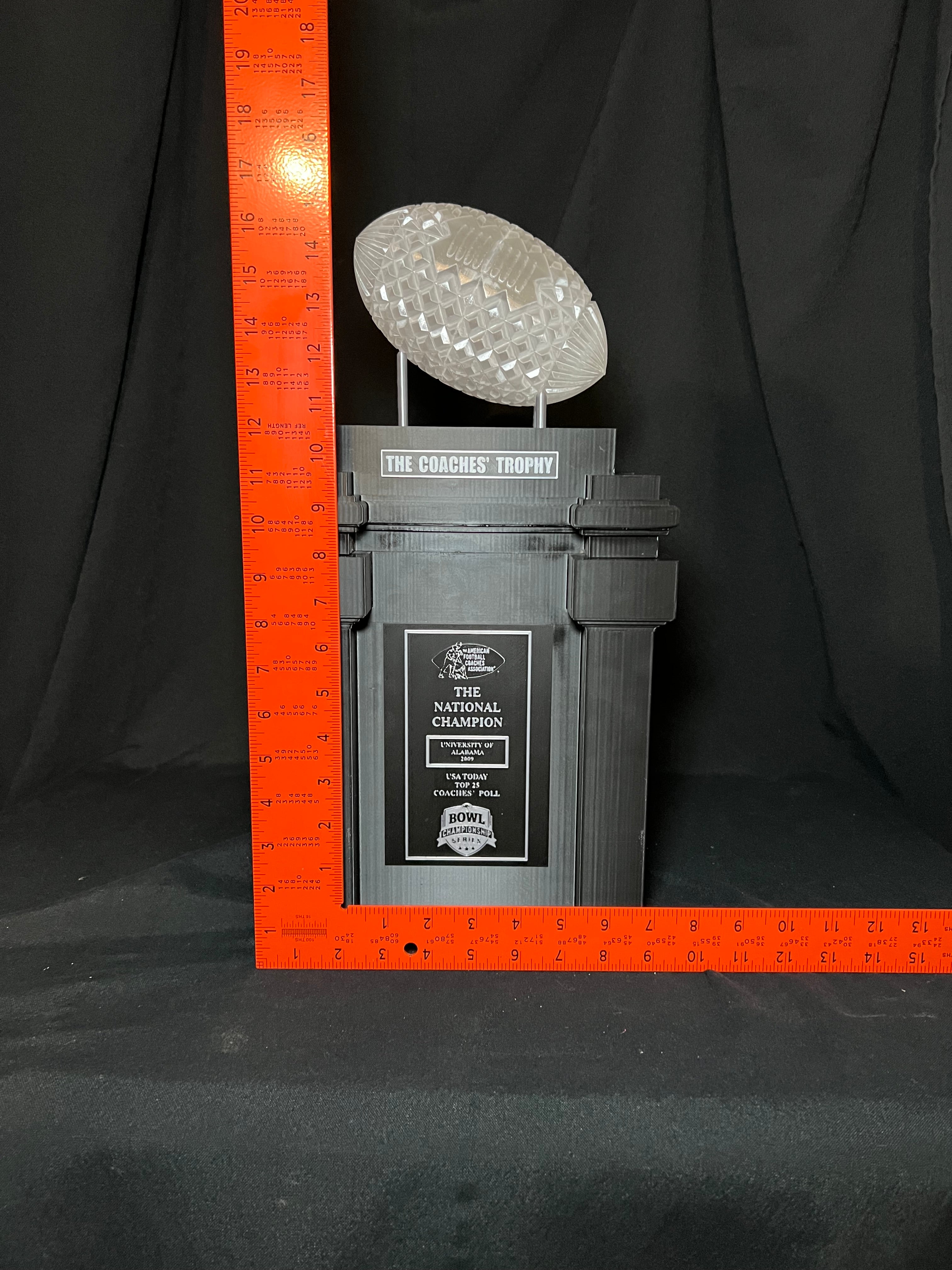 2009 Alabama BCS National Championship Trophy Replica
