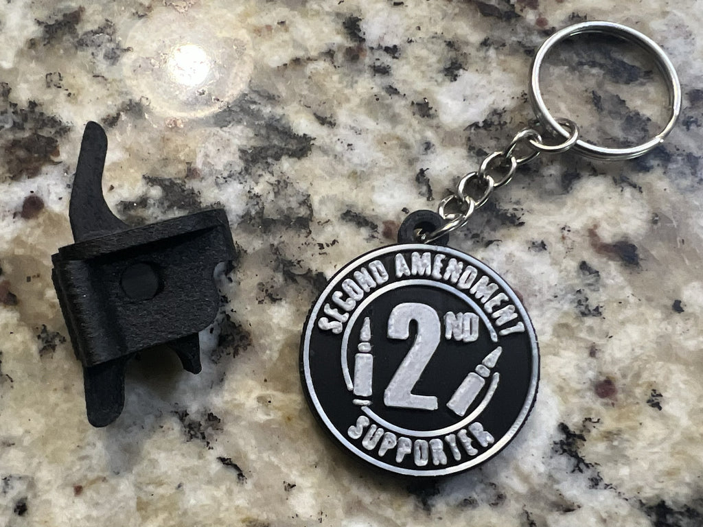 2A Second Amendment Supporter Keychain