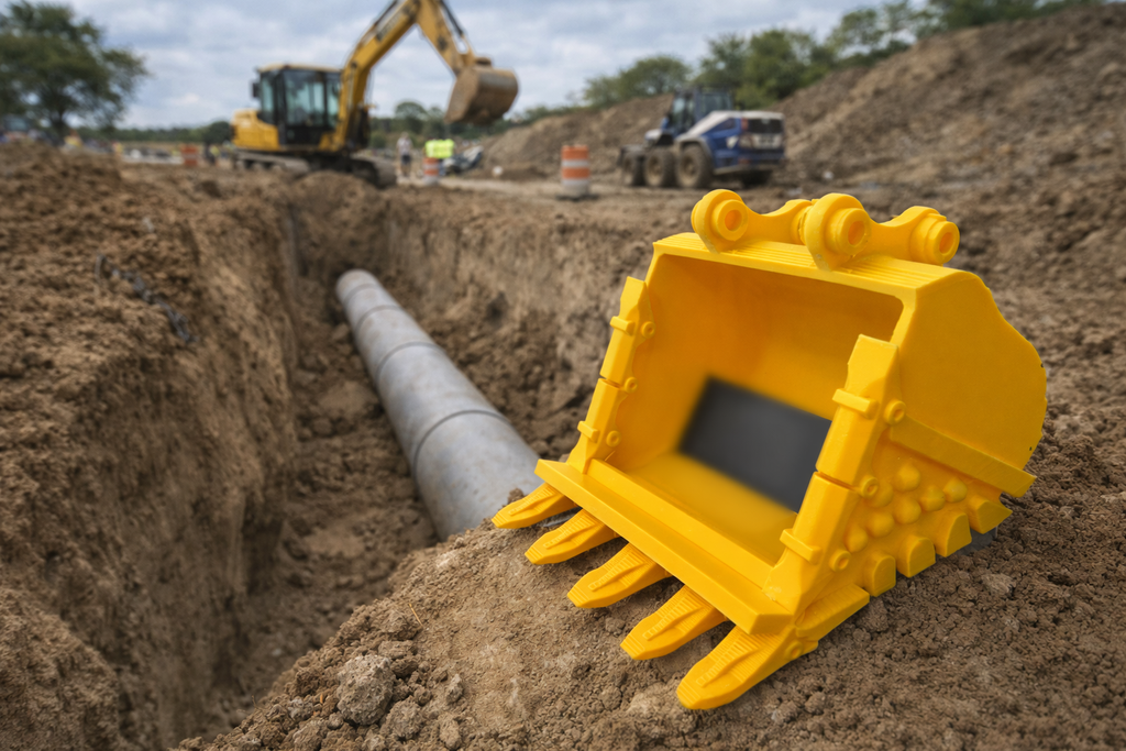 Excavator Bucket Phone Stand