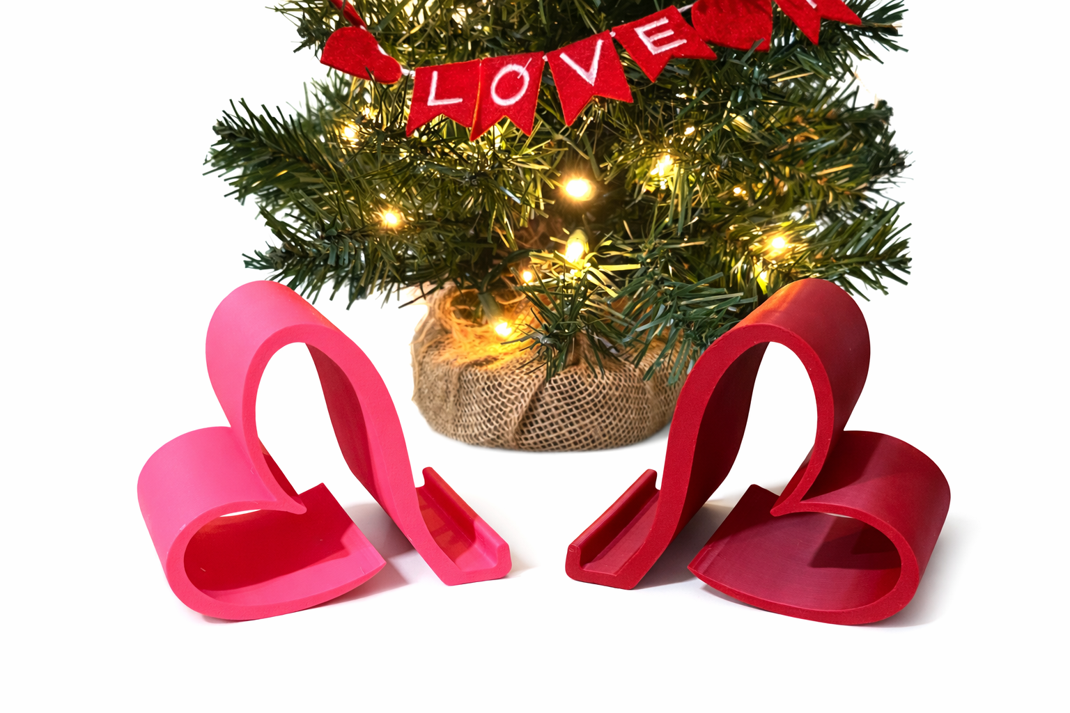 Heart Phone Stand – Valentine Desk Decor